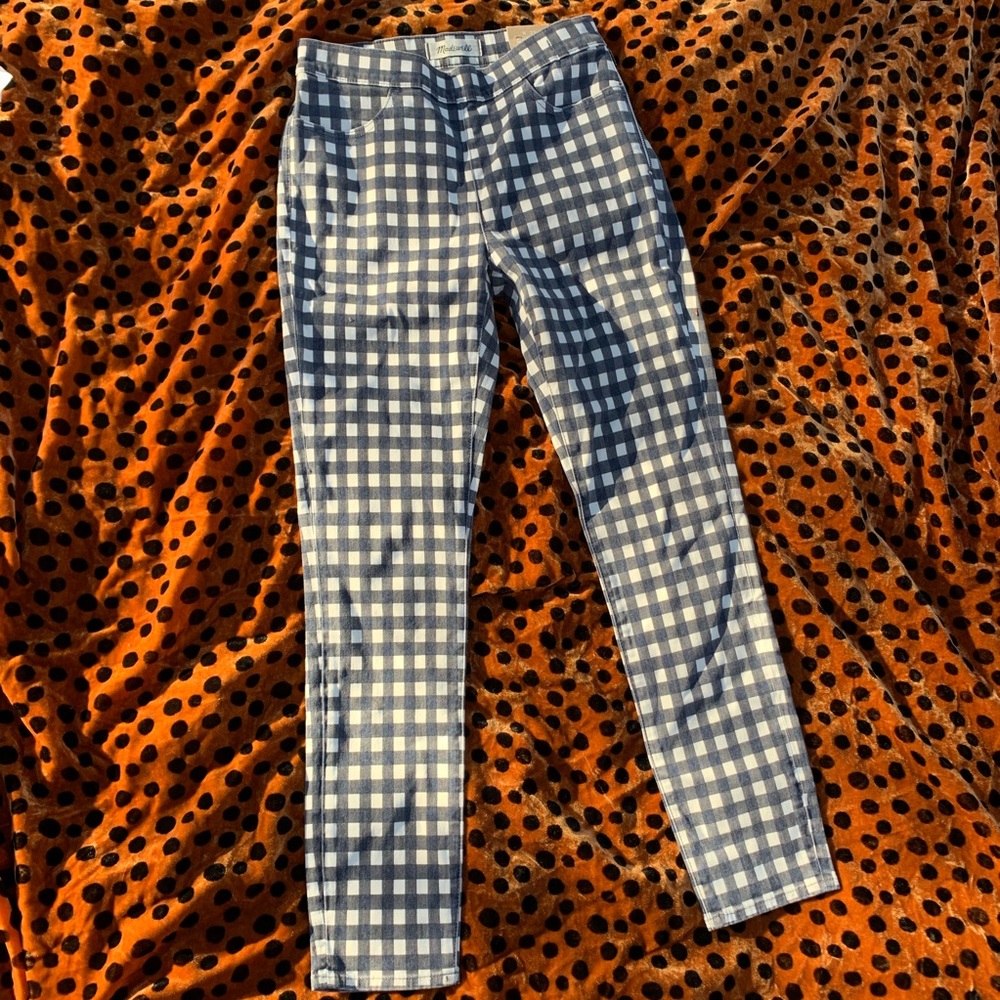 Madewell Plaid Jeans